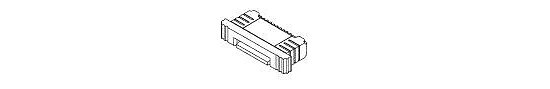 Bild 1 - ZIF-Steckverbinder RM 0,5 mm Horizontal Kontakte unten SMD Hhe 2,0mm Schieber